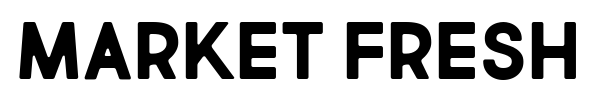 Market Fresh font preview